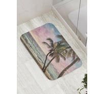 Коврик противоскользящий JoyArty "Пальмы фантазий" для ванной, сауны, бассейна, bath_8321