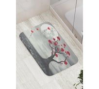 Коврик противоскользящий JoyArty "Сердца, летящие на луну" для ванной, сауны, бассейна, bath_6589