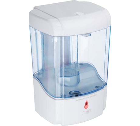 Дозатор для жидкого мыла SonWelle настенный, пластик, 600 мл., сенсорный на батарейках, белый 542-055