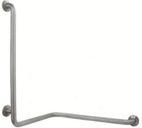 Поручень угловой для двух стен NOFER левый матовый 15049.S