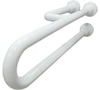 Поручень полукруглый неподвижный с тремя точками опоры 600 мм алюминий покрытый нейлоном Nofer 15047.60.NBA