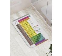 Коврик противоскользящий JoyArty "Химическая таблица" для ванной, сауны, бассейна, bath_7334