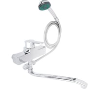 Смеситель для ванны СоюзКран с длинным изливом, керамический дивертор, с душевым набором, 40 мм, цинк SK1132