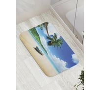 Коврик противоскользящий JoyArty "Заплыв на остров" для ванной, сауны, бассейна, bath_8974