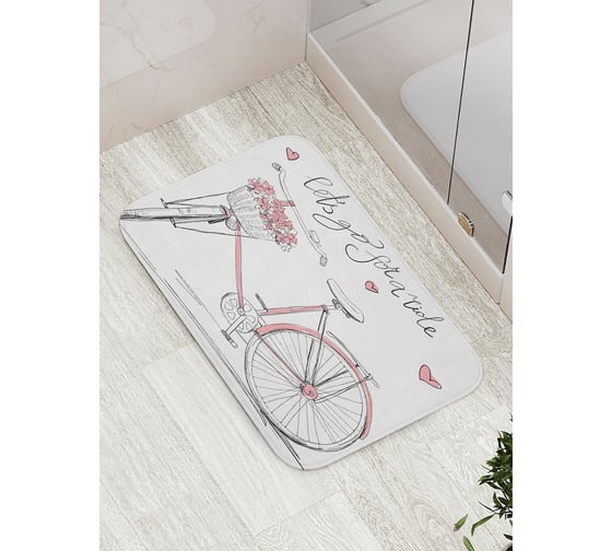 Коврик противоскользящий JoyArty "Пора покататься" для ванной, сауны, бассейна, bath_2953 1