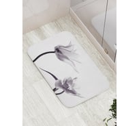 Коврик противоскользящий JoyArty "Цветочное очертание" для ванной, сауны, бассейна, bath_18102