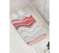 Коврик противоскользящий JoyArty "Скрытая волна" для ванной, сауны, бассейна, bath_32211