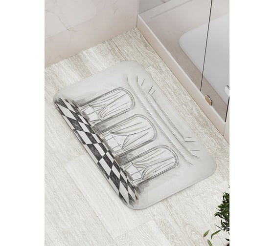 Коврик противоскользящий JoyArty "Красивый зал" для ванной, сауны, бассейна, bath_10995