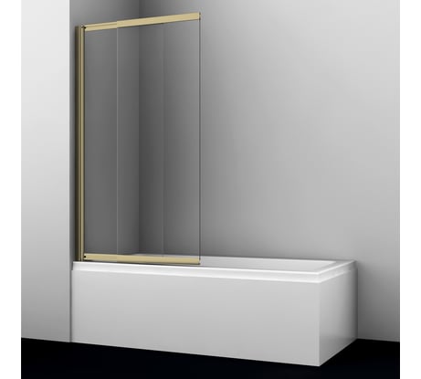 Стеклянная шторка на ванну WasserKRAFT Schunter 82S02-80