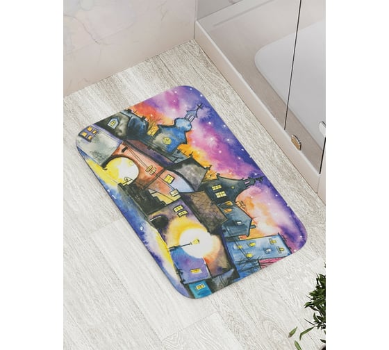 Коврик противоскользящий JoyArty "Сказочный вечер" для ванной, сауны, бассейна, bath_17247
