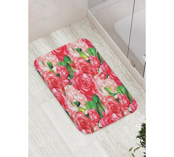 Коврик противоскользящий JoyArty "Цветы согревают душу" для ванной, сауны, бассейна, bath_14768 1