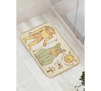 Коврик противоскользящий JoyArty "Египетские символы" для ванной, сауны, бассейна, bath_15236