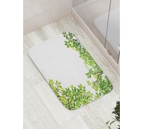 Коврик противоскользящий JoyArty "Рамка из листьев" для ванной, сауны, бассейна, bath_16584