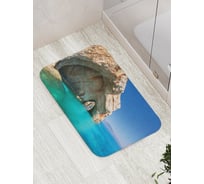 Коврик противоскользящий JoyArty "Греческие гроты Закинф" для ванной, сауны, бассейна, bath_10902