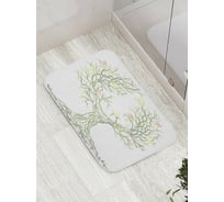 Коврик противоскользящий JoyArty "Дерево с птицами" для ванной, сауны, бассейна, bath_12120