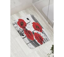 Коврик противоскользящий JoyArty "Маковые сны" для ванной, сауны, бассейна, bath_8058