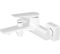 Смеситель для ванны, латунь, керамический картридж, с душевым набором, белый OLIVE'S VIAR 28201VRW