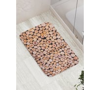 Коврик противоскользящий JoyArty "Свежие полена" для ванной, сауны, бассейна, bath_20361