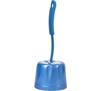 Ершик для унитаза Rock'n'Roll, с подставкой, пластик, индиго Spin&Clean 247344