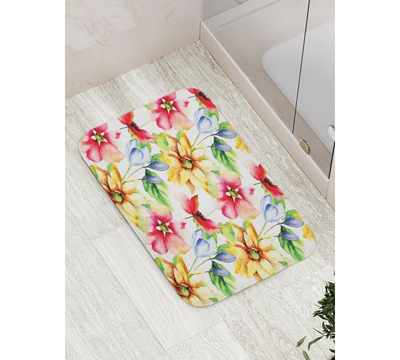 Коврик противоскользящий JoyArty "Мартовские цветы" для ванной, сауны, бассейна, bath_13886 1