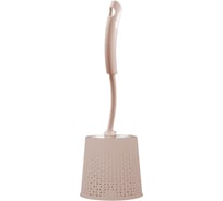 Ершик для унитаза Soul, с подставкой, 14,5x14,5x40 см, кофейный Spin&Clean 249149