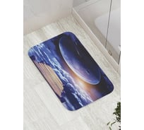 Коврик противоскользящий JoyArty "Большая луна у реки" для ванной, сауны, бассейна, bath_10038