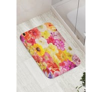 Коврик противоскользящий JoyArty "Коллекция цветов" для ванной, сауны, бассейна, bath_12327