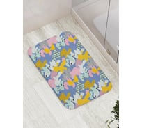 Коврик противоскользящий JoyArty "Разноцветные зверюшки" для ванной, сауны, бассейна, bath_207092