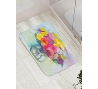 Коврик противоскользящий JoyArty "Ваза цветов" для ванной, сауны, бассейна, bath_74209