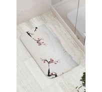 Коврик противоскользящий JoyArty "Ветки тоскуют по птицам" для ванной, сауны, бассейна, bath_15812