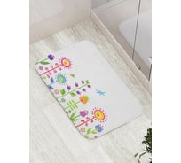 Коврик противоскользящий JoyArty "Сказка с цветами" для ванной, сауны, бассейна, bath_17744