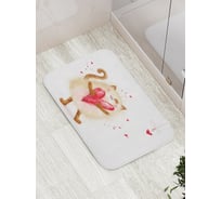 Коврик противоскользящий JoyArty "С любовью от котика" для ванной, сауны, бассейна, bath_91956