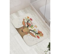 Коврик противоскользящий JoyArty "Олений дух" для ванной, сауны, бассейна, bath_12783