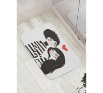 Коврик противоскользящий JoyArty "Да пребудет любовь!" для ванной, сауны, бассейна, bath_91975