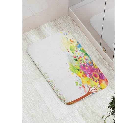 Коврик противоскользящий JoyArty "Праздничные краски" для ванной, сауны, бассейна, bath_2926