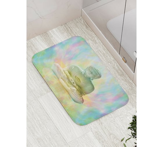 Коврик противоскользящий JoyArty "Летящий Будда" для ванной, сауны, бассейна, bath_13736