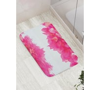 Коврик противоскользящий JoyArty "Цветы в отражении" для ванной, сауны, бассейна, bath_17583