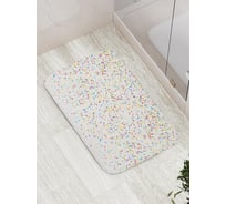 Коврик противоскользящий JoyArty "Новогоднее конфетти" для ванной, сауны, бассейна, bath_290641