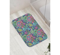 Коврик противоскользящий JoyArty "Цветочный пэйсли" для ванной, сауны, бассейна, bath_13629