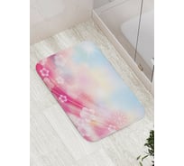 Коврик противоскользящий JoyArty "Шлейф цветов" для ванной, сауны, бассейна, bath_27534