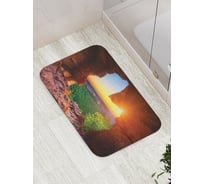 Коврик противоскользящий JoyArty "Вид из пещеры" для ванной, сауны, бассейна, bath_14746