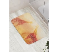 Коврик противоскользящий JoyArty "Солнечные жирафы" для ванной, сауны, бассейна, bath_14689