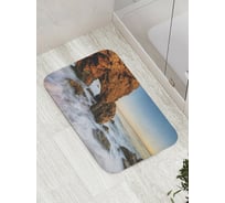 Коврик противоскользящий JoyArty "Туманные камни" для ванной, сауны, бассейна, bath_8243