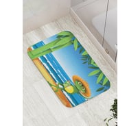 Коврик противоскользящий JoyArty "Лягушка в сомбреро" для ванной, сауны, бассейна, bath_15246