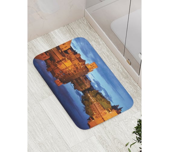 Коврик противоскользящий JoyArty "Затопленный город" для ванной, сауны, бассейна, bath_4157 1