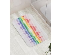 Коврик противоскользящий JoyArty "Звуковая схема" для ванной, сауны, бассейна, bath_12687
