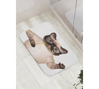 Коврик противоскользящий JoyArty "Кот юморист" для ванной, сауны, бассейна, bath_78569