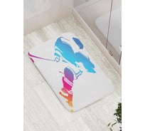 Коврик противоскользящий JoyArty "Хоккейный облик" для ванной, сауны, бассейна, bath_11502