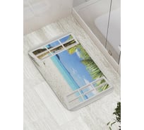 Коврик противоскользящий JoyArty "Выход к пляжу" для ванной, сауны, бассейна, bath_7999