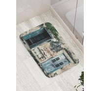 Коврик противоскользящий JoyArty "Старинное жилье" для ванной, сауны, бассейна, bath_16412